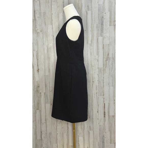 LOFT Petite‎ Black Sleeveless Sheath Dress Size 6 Knee Length - Picture 4 of 6
